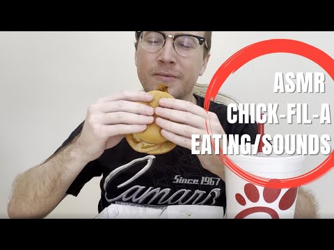 #ASMR Eating Chick-Fil-A | Eating Sounds and Tapping | No Talking