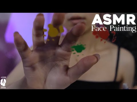 Sleep Better With ASMR | Acrylic Face Painting and Balloon Print Sounds