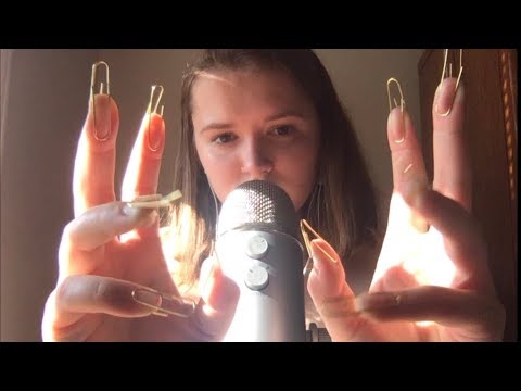 ❤️Mic Tapping & Scratching With and Without Paper Clip Nails ❤️