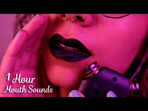 [1 Hour] Mouth Sounds on Tascam (perfect background asmr) ~ ASMR