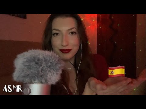 ASMR Trying to speak SPANISH (Trigger Words, Close-up Whispers)