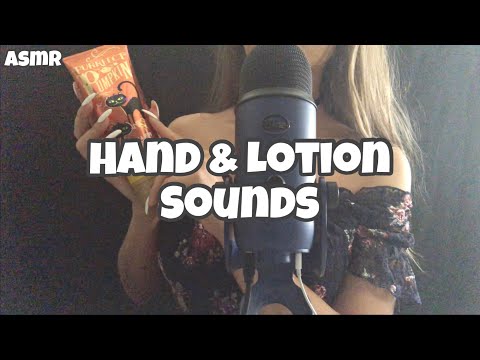 Hand & Lotion Sounds ASMR (Finger Fluttering, Hand Lotion, Tapping, No Talking)