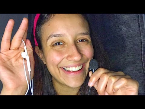 Asmr: sussurrando no seu ouvido com o fone de ouvido e o mini microfone 😚👂❤️| Debora Asmr