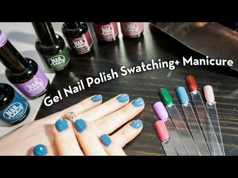 Relaxing Gel Nails Swatching + Manicure ASMR