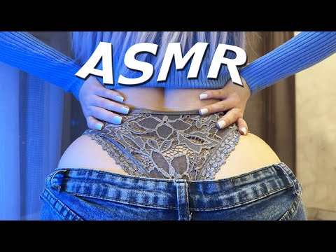 ASMR Lace and Jeans Back Scratching Sounds | No Talking