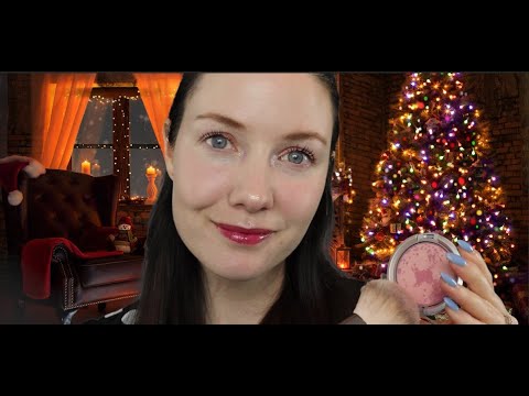 [ASMR] Doing Your Makeup for a Christmas Party! - Relaxing Personal Attention