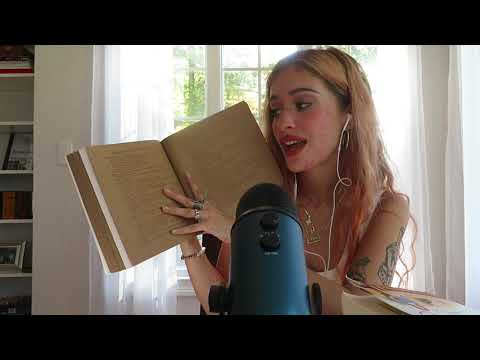 asmr | show & tell of my favorite spiritual books (soft spoken with tapping + reading)