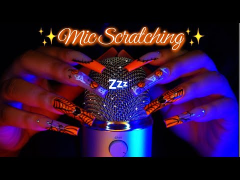 ASMR - MIC SCRATCHING FOR RELAXATION..😴✨♡ (CALMING & SLEEPY 💙💤✨)
