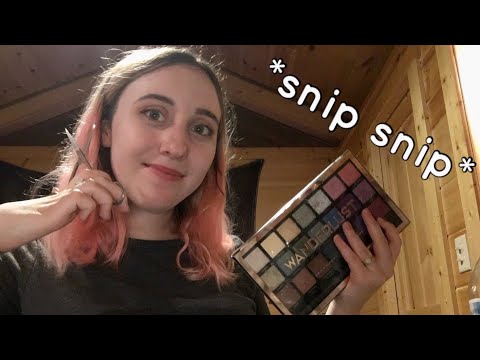 ASMR Cutting Your Hair and Doing Your Makeup