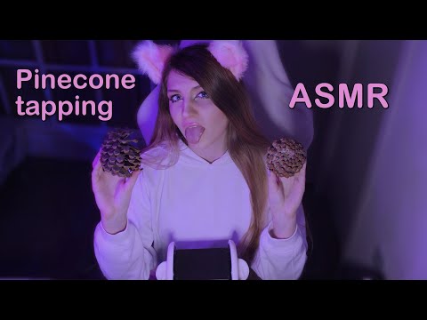 🌲 ASMR Pinecone relaxing sounds, scratching, tapping, to help you sleep better 🌲