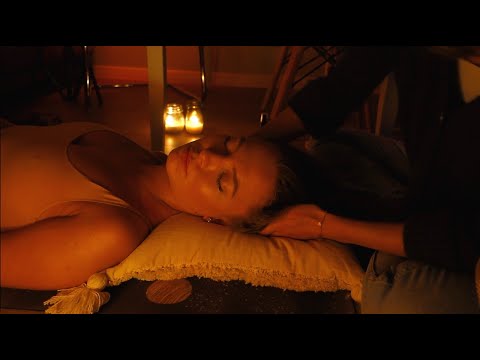 asmr po polsku 🌙 relaksująca sesja masażu + reiki 💆🏽‍♀️ *energy healing* (polish whisper)
