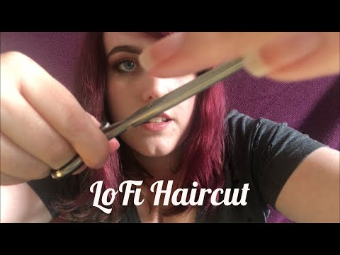 ASMR| LoFi Haircut | Water Spray, Scissors and Comb sounds