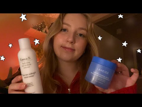 friend pampers you after a long day ASMR (haircare and skincare) 🤍