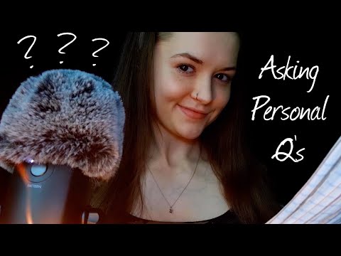 ASMR Asking You 100 Personal Questions (Soft Spoken + Fire Crackles🔥)