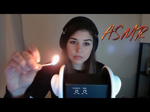 3DIO ASMR - Match Lighting 🔥 Sparks & Sizzles (No Talking)