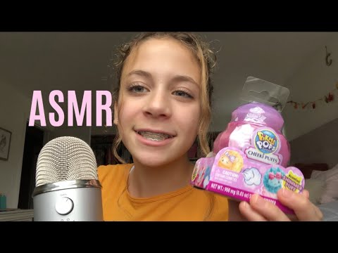 ASMR UNBOXING CHEEKI PUFF! Crinkling, wrappers,tapping,whispering