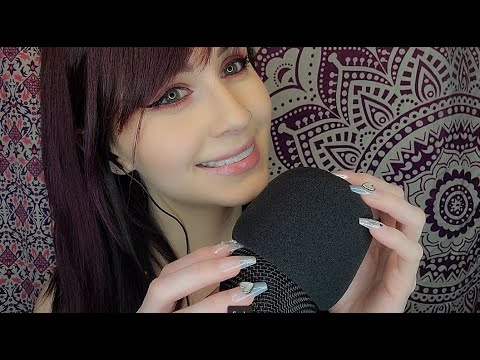 ASMR Mic Scratching on Bare Mic, Foam Cover & Fluffy Cover💆‍♀️Tingly Head Massage💤