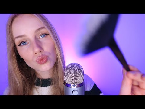 ASMR - EXCLUSIVE MOUTH SOUNDS & FACE BRUSHING ✨  |RelaxASMR