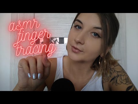 ASMR| TONGUE CLICKING AND FINGER TRACING (super relaxing)