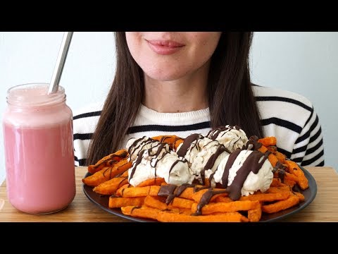 ASMR: Dessert Fries & Beetroot Milkshake ~ Collaboration With Fixated on Food ASMR (Whispered)