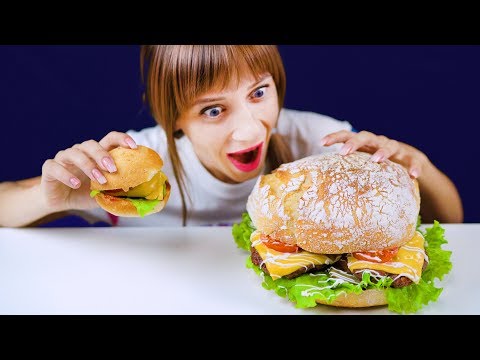 ASMR McDonalds BIG MAC SMALL vs BIGGEST BIG MAC 브라운 맥도날드 빅맥 EATING SOUNDS