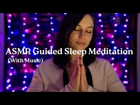 ASMR 4K Soft Spoken (w/Music) Ear To Ear Guided Sleep Meditation & Hypnosis Plucking Pulling Symbols