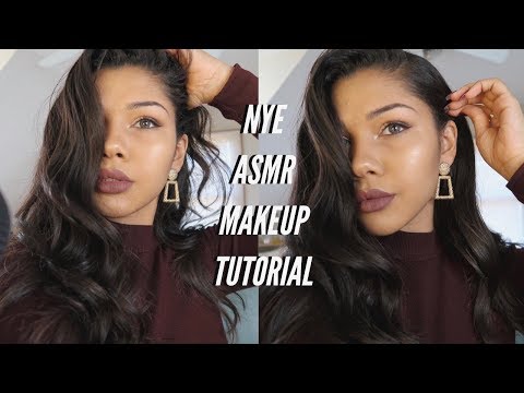 ASMR | NYE Makeup Application  | Up Close Whisper ✨