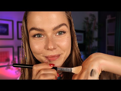 ASMR Most Relaxing Skin Care & Natural Makeup RP.  Soft Spoken ~ Personal Attention