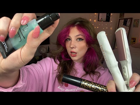 ASMR FASTEST MAKEUP, HAIR, NAILS, EYEBROWS💄💇‍♀️ (fastest appointments)