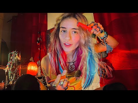 [ASMR] SPIT PAINT HEALING ☀️🌀 examining, fixing, feeling etc and MORE! totally unpredictable..
