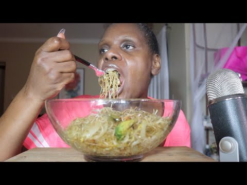Worth The Wait Singapore Noodles ASMR Eating Sounds