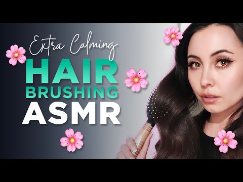 CALMING ASMR Hair Brushing! - tingly hair brushing sounds and whisper talking