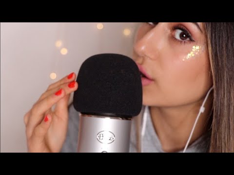 ASMR | Close-Up TINGLY Trigger Words Repetition (Hand Movements & Mic Brushing)