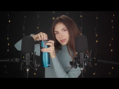 ASMR - Tapping on my New Thermos Cup 😊