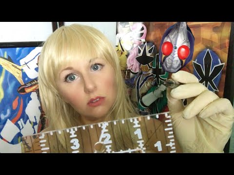 ASMR Face Measuring For Kamen Rider Helmet and Tokusatsu Costume with Gloves and Whispering