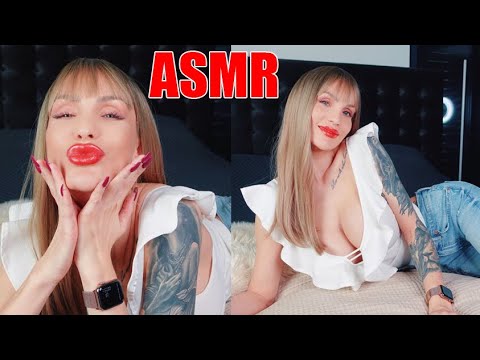 ASMR Sweet Kisses from your Girlfriend 👄10 min non stop kissing / most intense kissing tingles