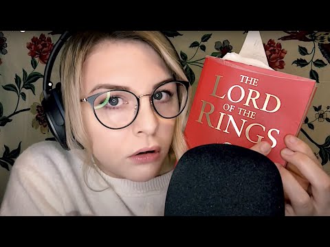 😴🧝🏻‍♀️ Reading Lord of The Rings ASMR 🧝🏻‍♀️😴 [Soft Whispers, Paper Flipping, Book Sounds]