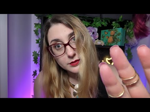 ASMR Fast Paced Unpredictable Personal Attention ASMR (spit painting, plucking, visuals)