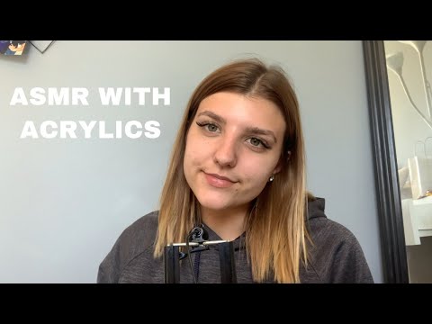 ASMR || trying asmr with acrylics for the first time