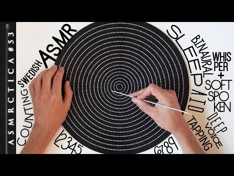 ASMR Guess how many dots! Counting in Swedish Pt 1 | Deep voice Binaural Sleep Aid