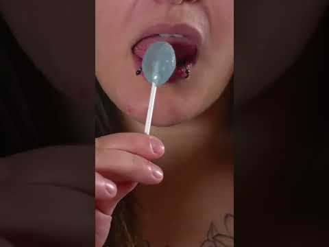 Japanese Lollipop ASMR! Licking & Chewing & Swallowing!