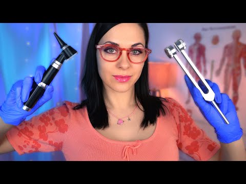 ASMR Gentle Ear Cleaning Medical Roleplay for Sleep Hearing Test, Ear Exam, Tuning Fork