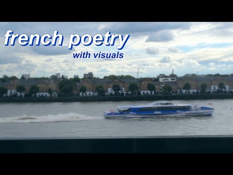 ASMR français: reading french poetry (water/sky visuals)