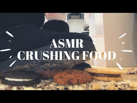 ASMR CRUSHING CRUNCHY FOOD WITH MY SHOES (No talking)
