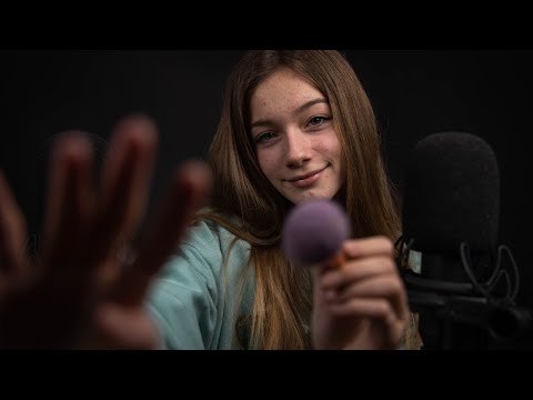 ASMR - HAND MOVEMENTS, FINGER TRACING AND TRIGGER WORDS! - For you to fall ASLEEP!