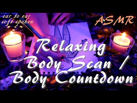 ASMR Relaxing Body Scan / Body Countdown (soft spoken, ear to ear)