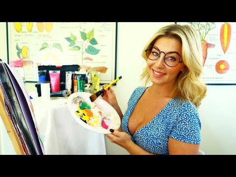 ASMR THE RATHER INAPPROPRIATE ART TEACHER 🎨 Painting Relaxation For Sleep