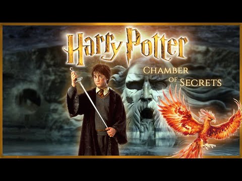 Chamber of Secrets 🐍 [ASMR] Harry Potter inspired Ambience ⋄ Cave, Water sounds + Fawkes Phoenix 🔥