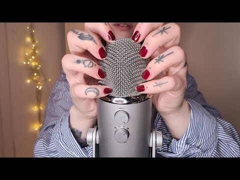 (Asmr) Fast and Aggressive Mic Scratching and Tapping with Short Nails