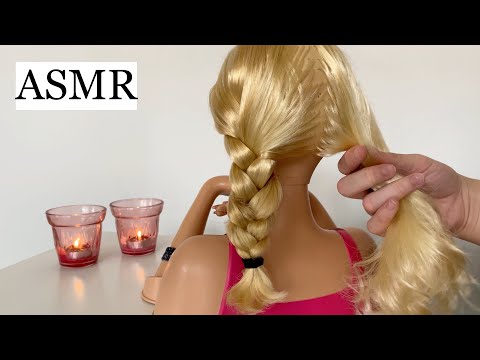 ASMR hair play but you only hear fan sounds *WHITE NOISE* (hair styling, hair brushing, no talking)